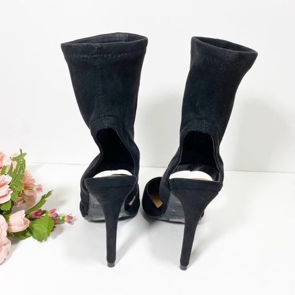ANNE MICHELLE Dedicate Black Suede Pointed
Toe Stiletto Heel Bootie - Picture 4 of 9